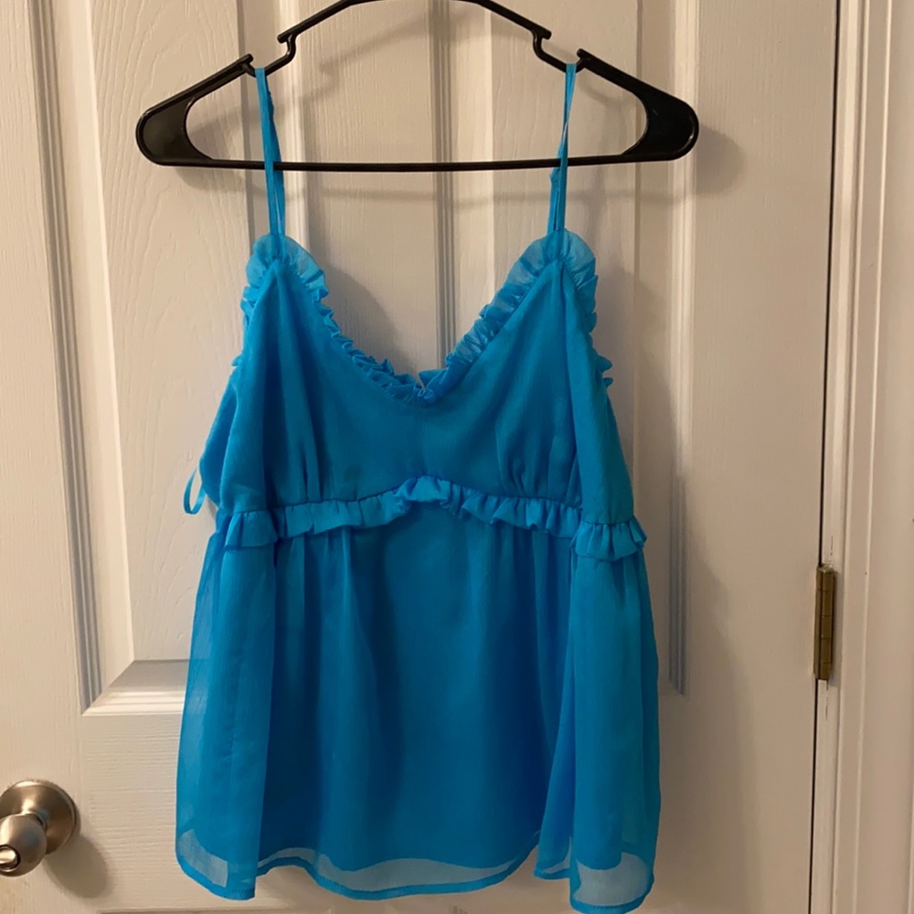 Ruffled Babydoll Tank